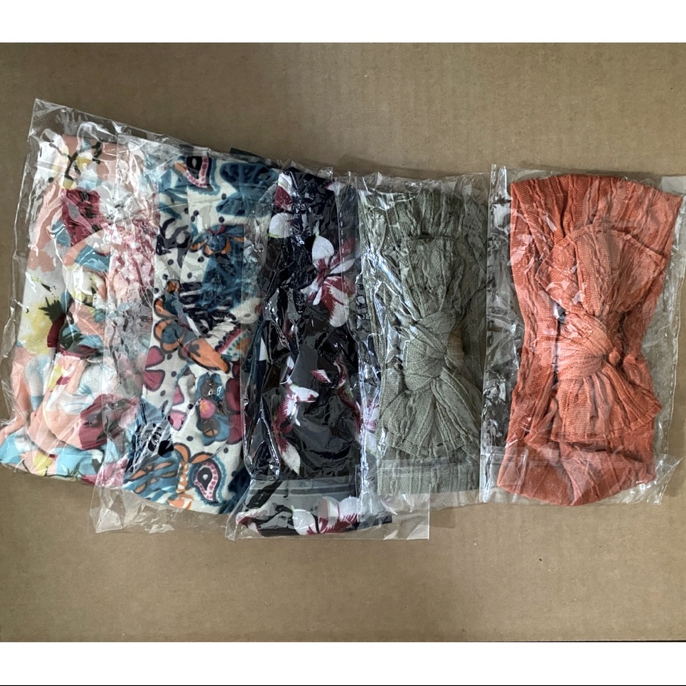 🌸BUNDLE🌸 of 5 Baby Toddler Knotted Headband - Picture 2 of 7